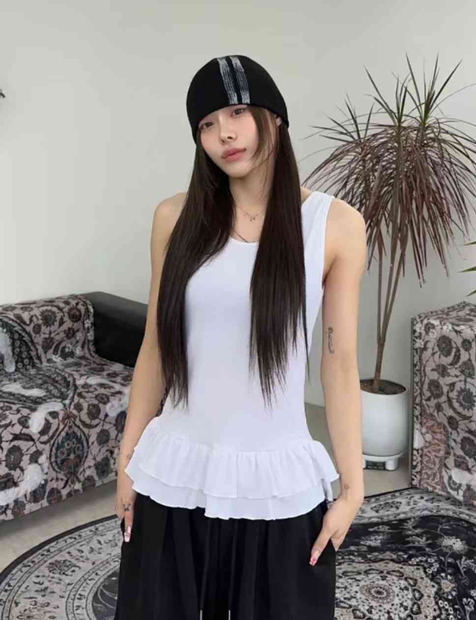LOVINE直郵韓國代購㊣女裝新款推薦熱賣25春夏時尚吊帶背心LOVINE吊帶/背心