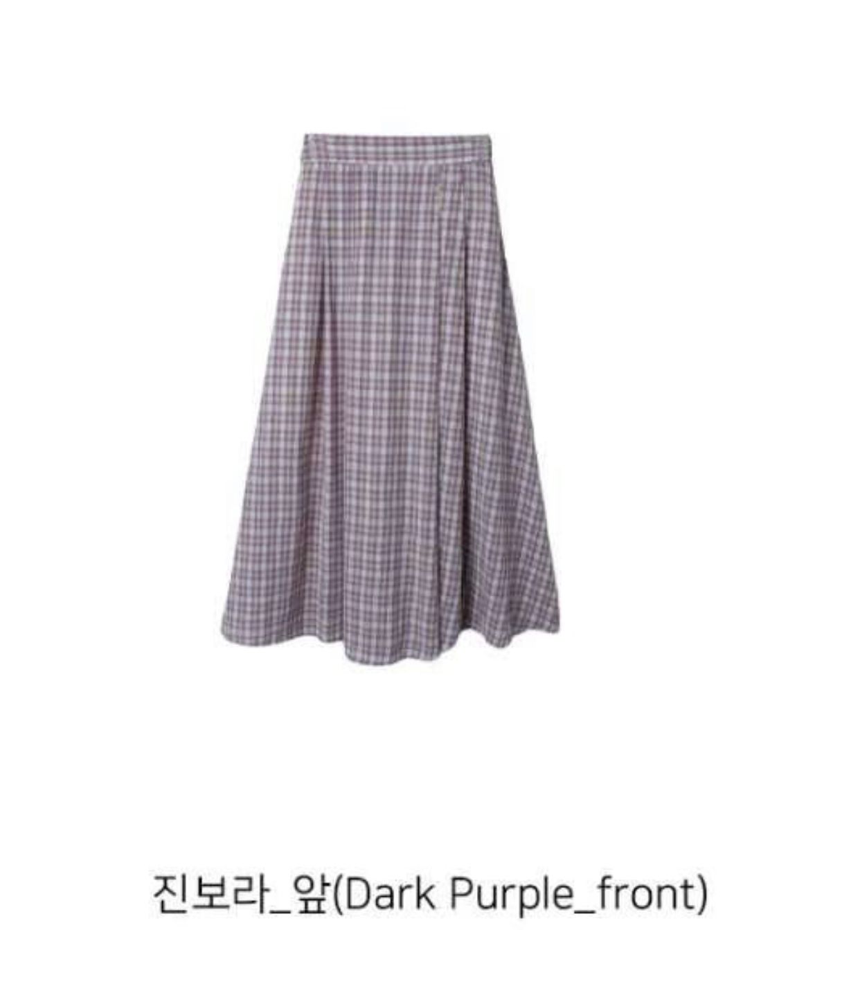 STELLA SKIRT東大門直郵女士新品時尚人氣25春夏職業長裙格紋STELLA SKIRT長裙