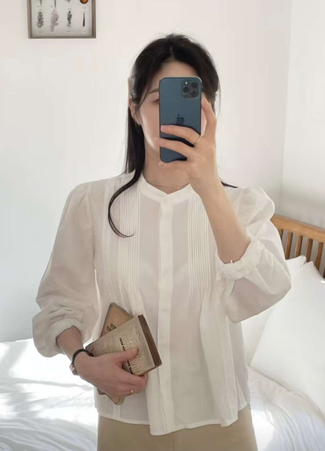 JNE韓國直郵女裝新品時尚推薦休閑人氣25春夏熱賣襯衫蕾絲衫JNE襯衫/蕾絲衫