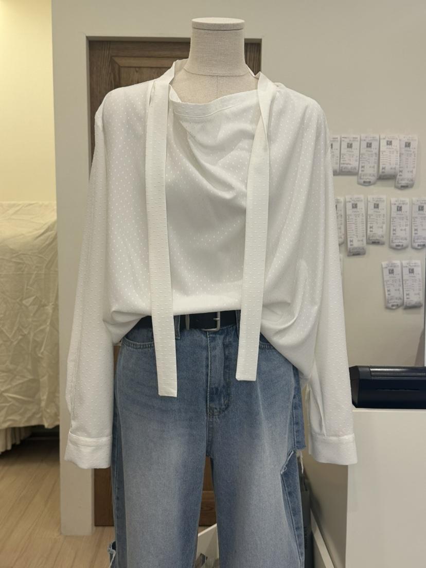 LOGON東大門代購女裝新品人氣休閑時尚熱賣推薦25春夏襯衫蕾絲衫LOGON襯衫/蕾絲衫