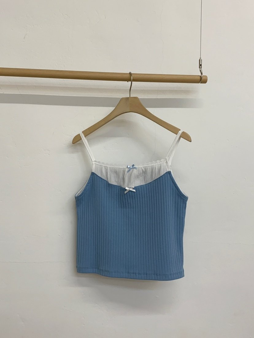MORE THAN-P直郵韓國代購㊣女裝新品25春夏熱賣人氣吊帶背心MORE THAN吊帶/背心