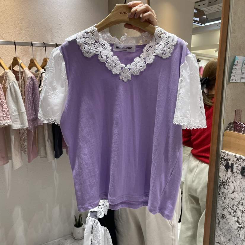 HERO直郵韓國代購㊣女裝新品休閑熱賣時尚25春夏人氣推薦T恤HEROT恤