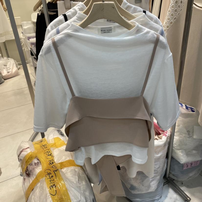 BLUE RIBBON韓國㊣直郵東大門代購女裝新品25春夏推薦人氣T恤BLUE RIBBONT恤