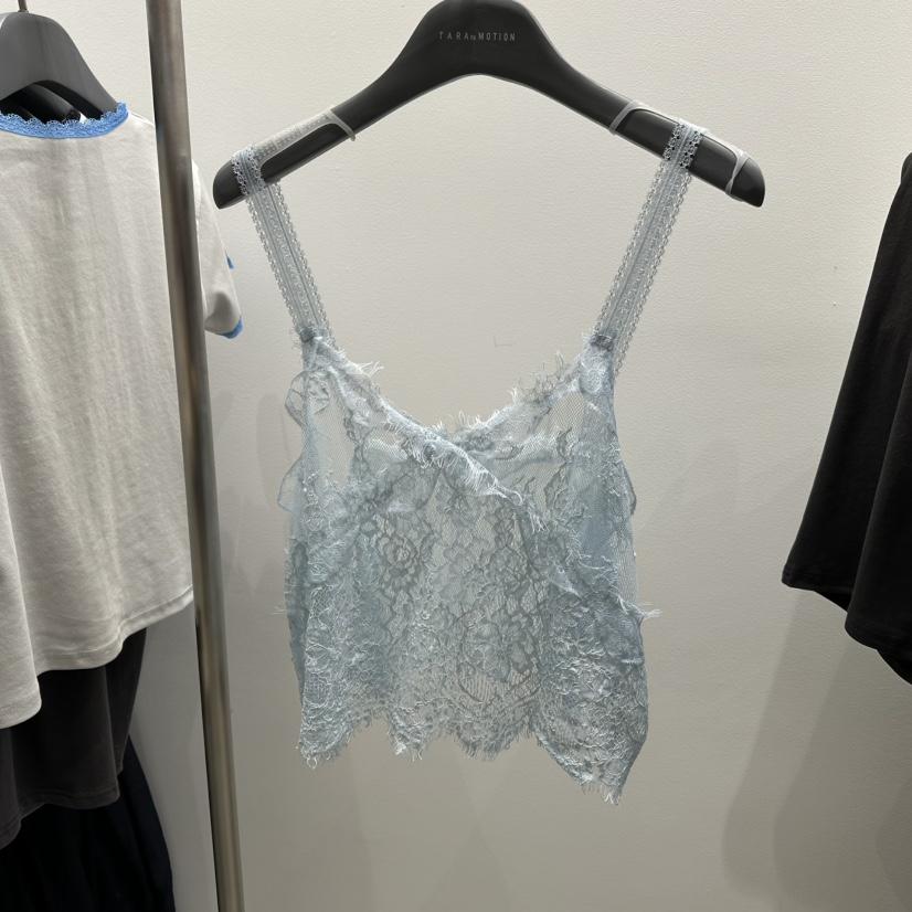 TARABY MOTION韓國㊣直郵東大門代購女裝新品休閑吊帶背心蕾絲緊身TARABY MOTION吊帶/背心