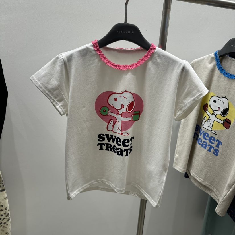 TARABY MOTION韓國㊣直郵東大門代購女裝新品推薦T恤史努比TARABY MOTIONT恤