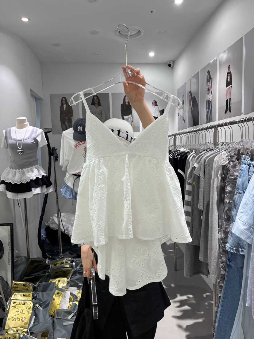 WATERMELON韓國㊣直郵東大門代購女裝新品時尚25春夏吊帶背心WATERMELON吊帶/背心