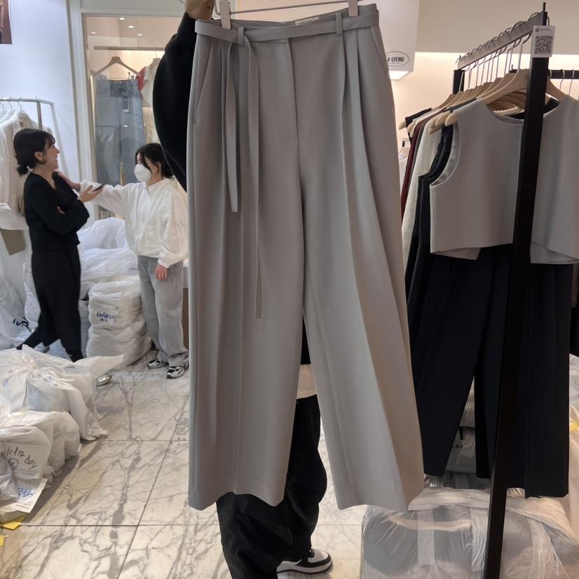 LA MAGIE FEMME韓國直郵㊣女裝新品時尚25春夏休閑褲含腰帶Lamagie Femme休閑褲