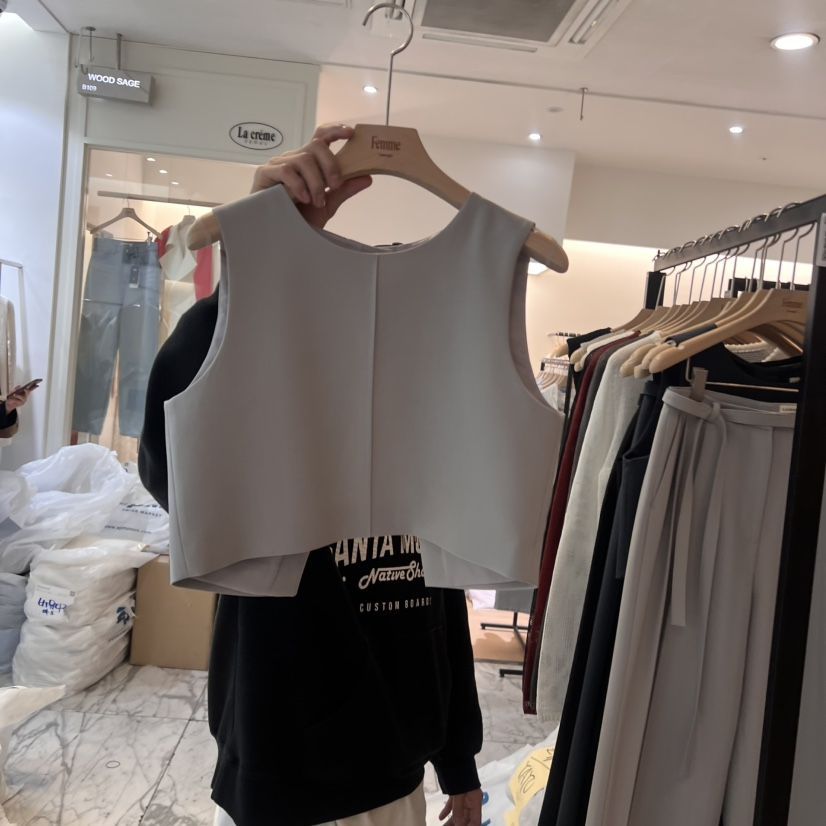 LA MAGIE FEMME韓國㊣直郵東大門代購女裝新款時尚25春夏馬甲Lamagie Femme馬甲