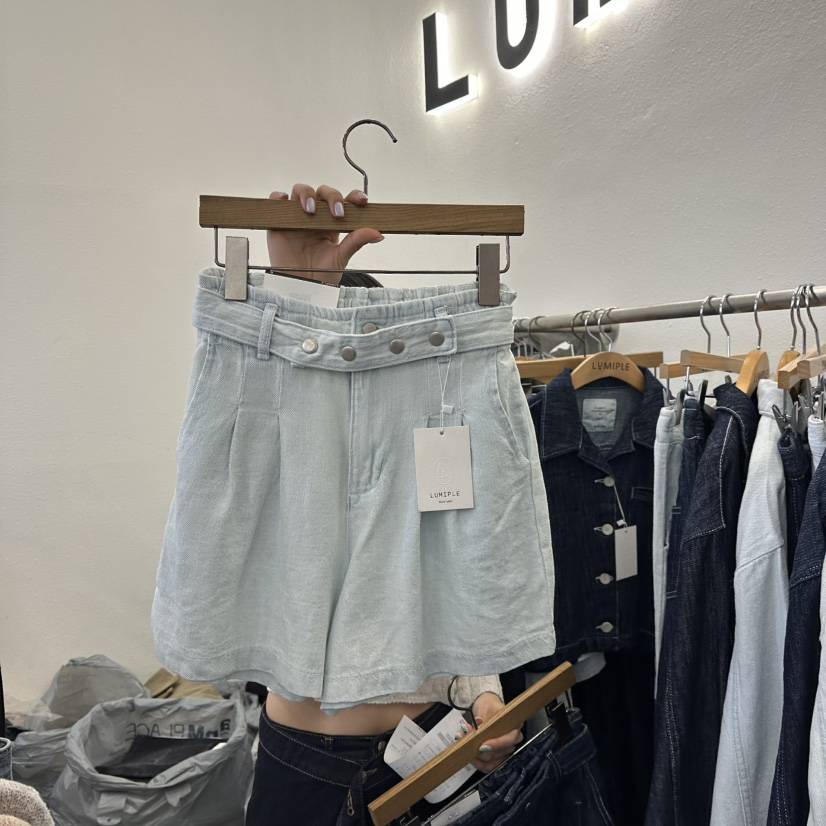 LUMIPLE韓國㊣直郵東大門代購女裝新品25春夏人氣時尚休閑短褲LUMIPLE短褲