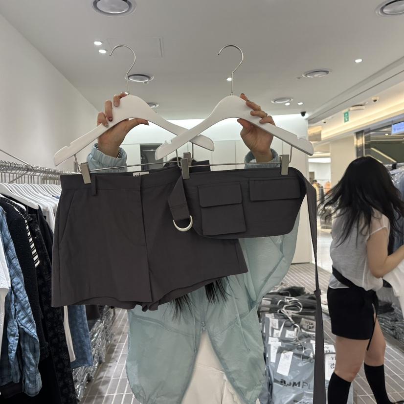 VIVE直郵韓國代購㊣女裝新款時尚人氣休閑25春夏短褲含腰帶VIVE短褲