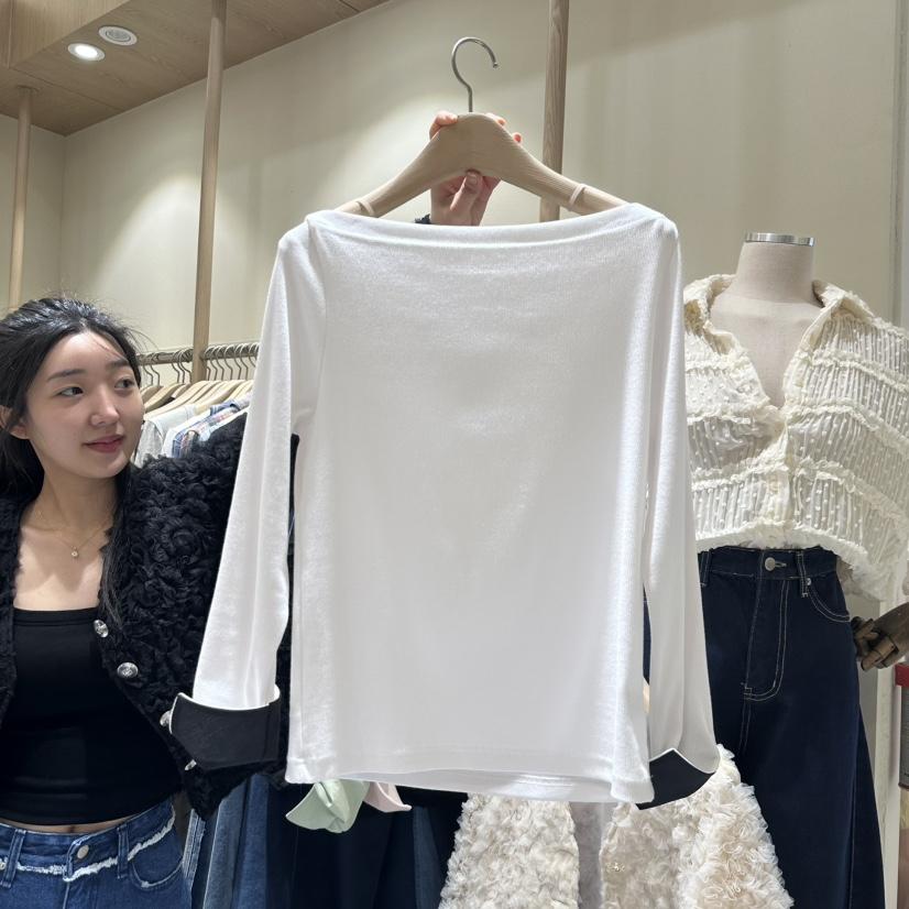 VINTAGE VIBE韓國㊣直郵東大門代購女裝新品熱賣25春夏長袖T恤VINTAGE VIBE長袖T恤