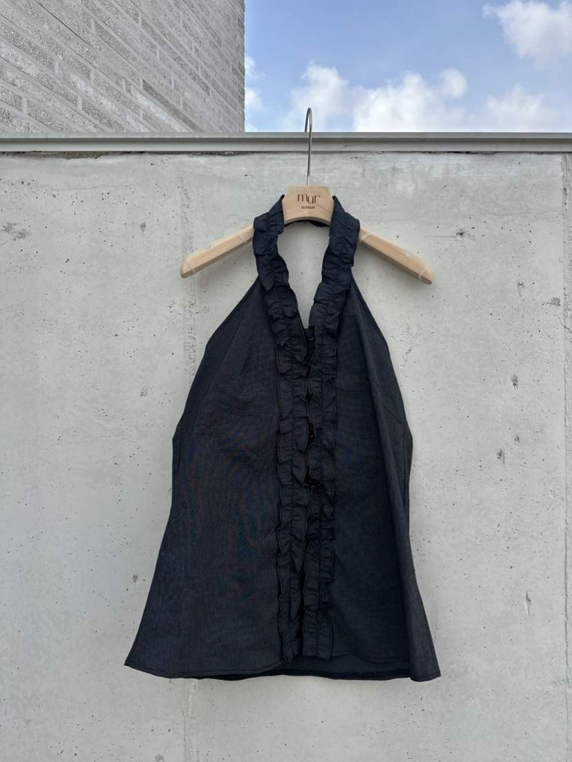 MURMUR韓國直郵㊣東大門實拍女裝新品人氣推薦吊帶背心荷葉邊MURMUR吊帶/背心