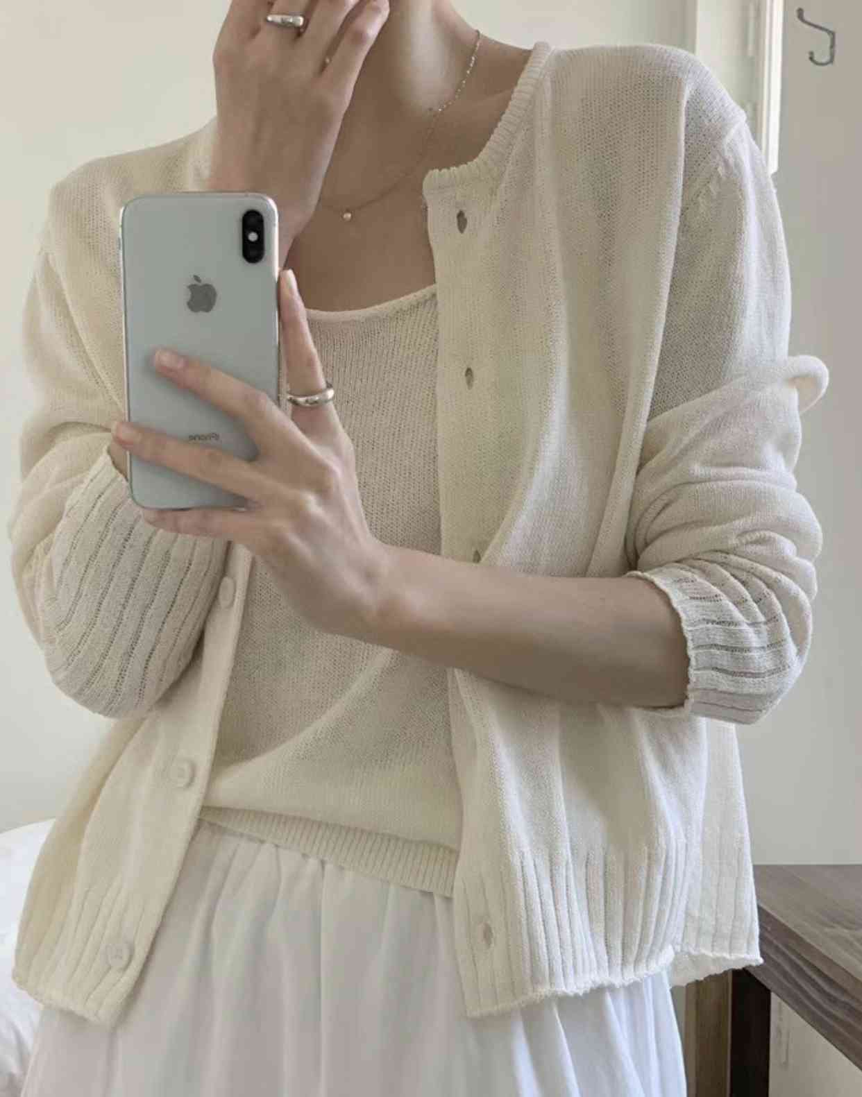 AN STAND韓國直郵㊣東大門實拍女裝新品25春夏時尚套裝開衫AN STAND-2件起套裝