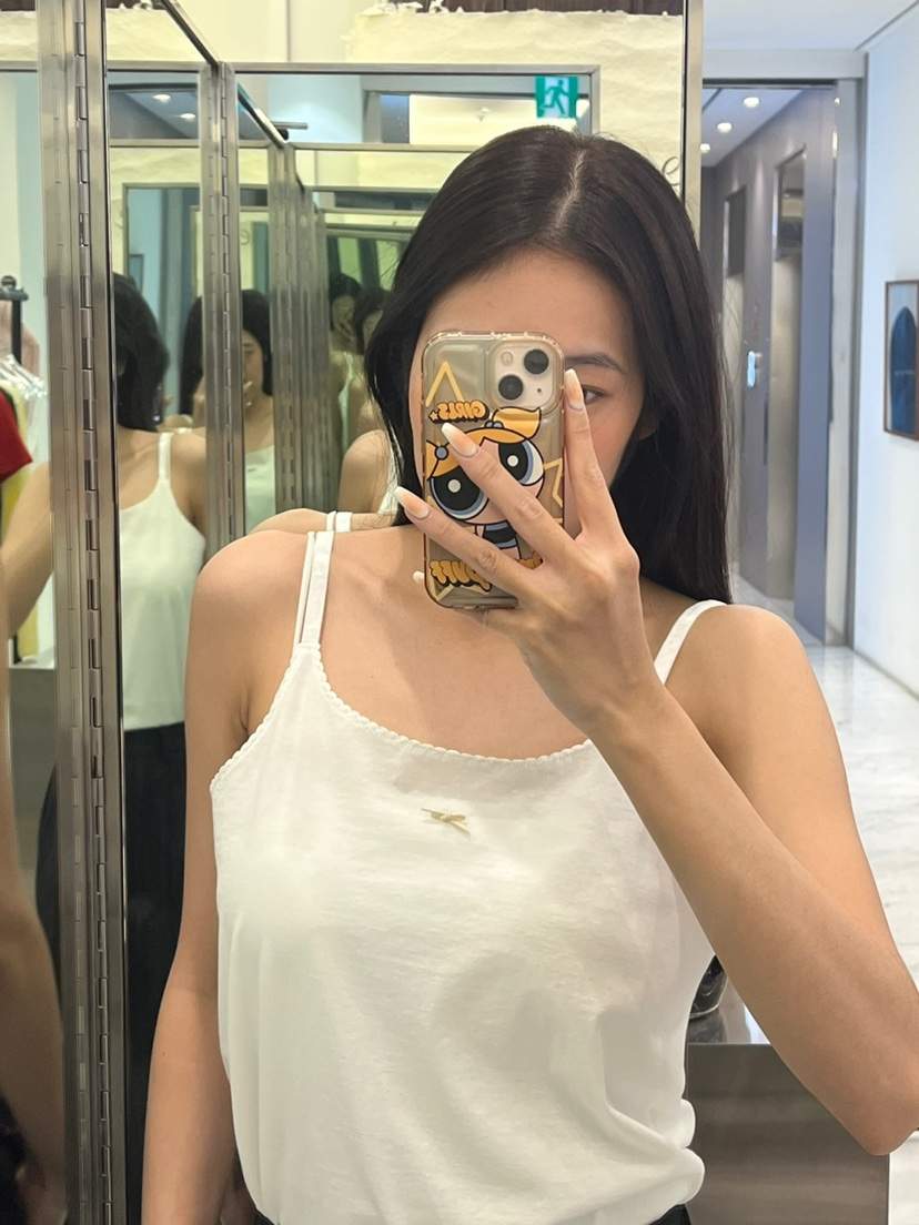 POUCH韓國直郵㊣女裝新款熱賣人氣休閑時尚推薦25春夏吊帶背心POUCH吊帶/背心