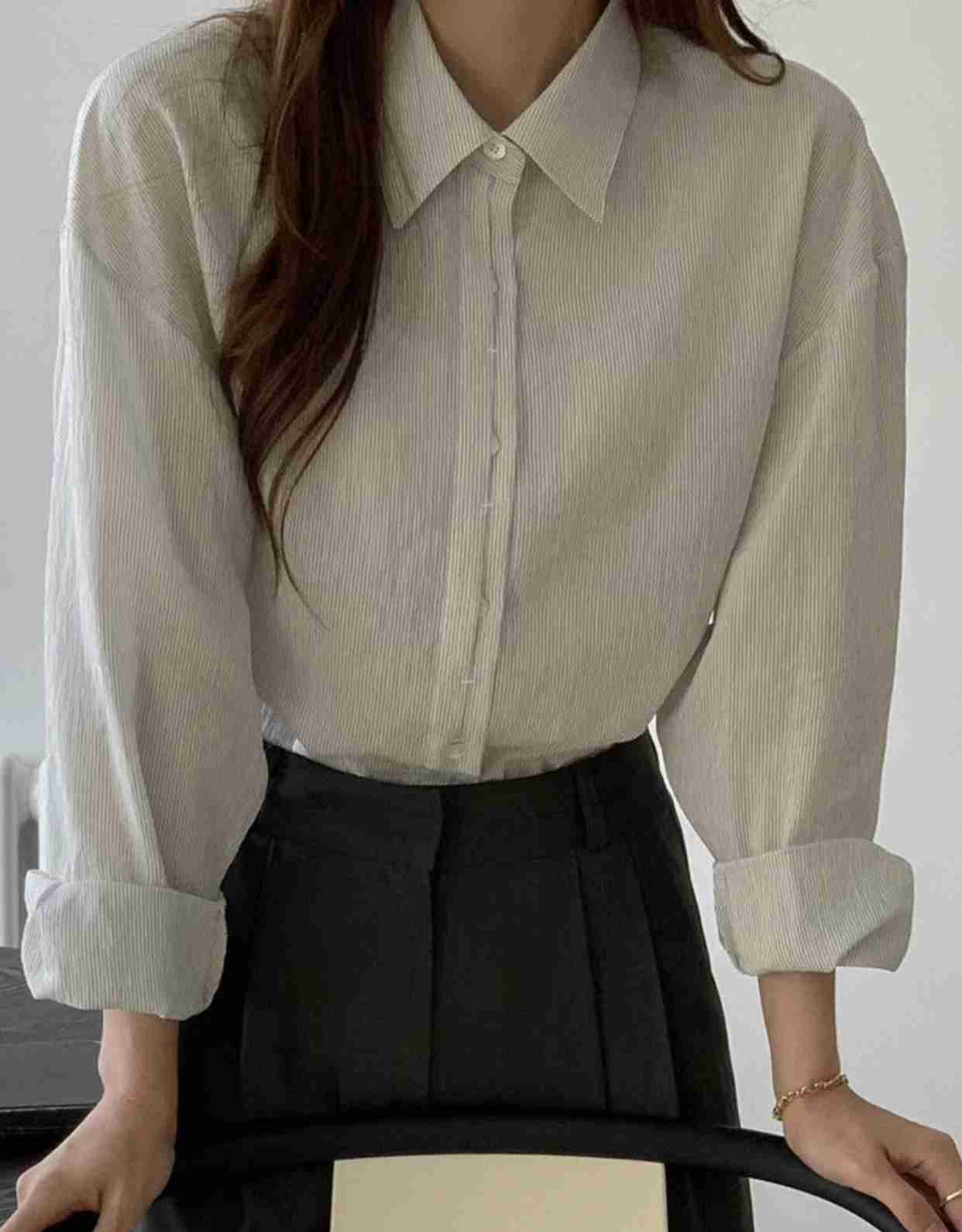 AN STAND直郵韓國代購㊣女裝新款熱賣休閑人氣推薦襯衫蕾絲衫AN STAND-2件起襯衫/蕾絲衫
