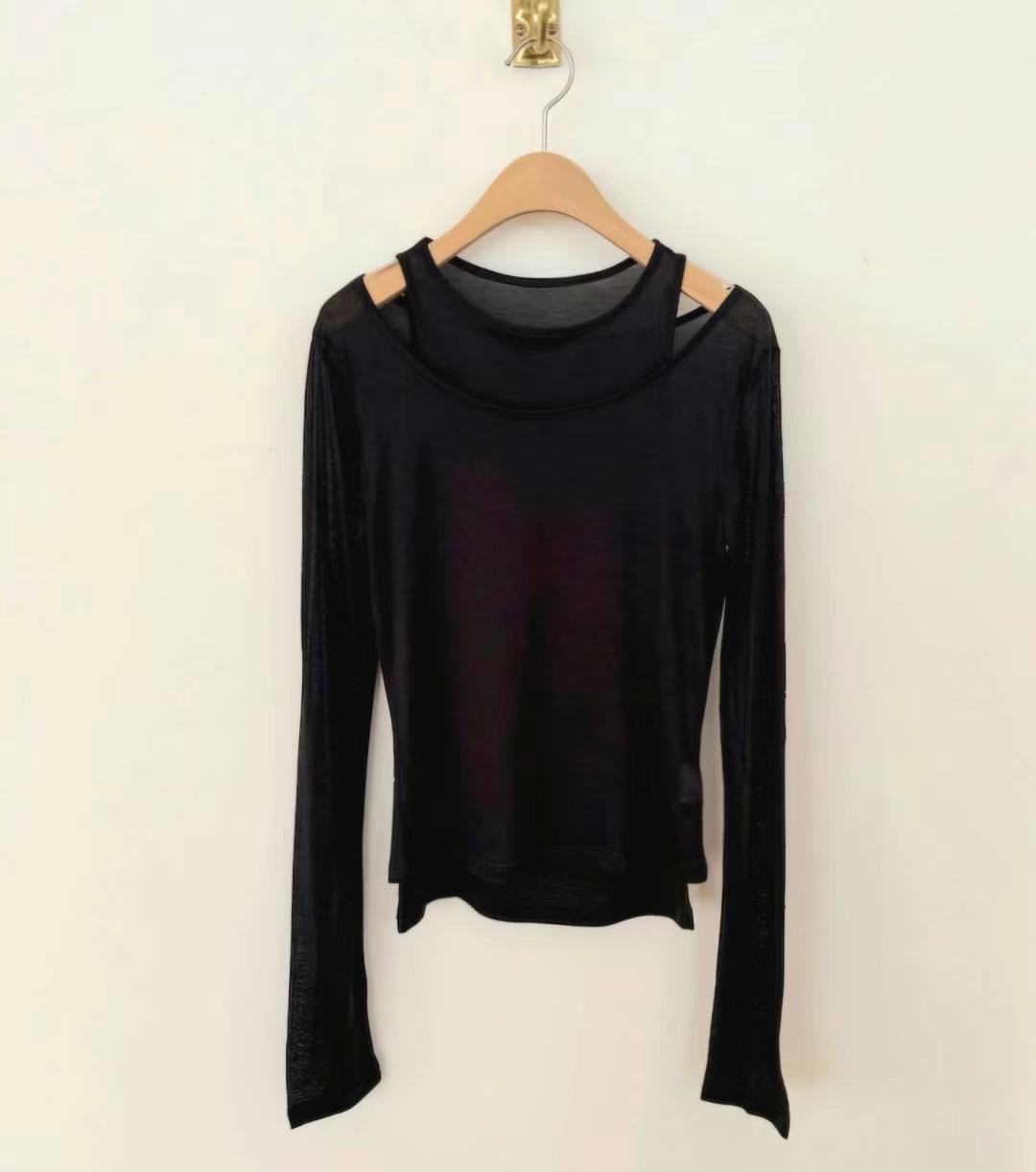 ASKMEAQUESTION韓國直郵㊣東大門實拍女裝新品25春夏套裝雙層ASKMEAQUESTION套裝