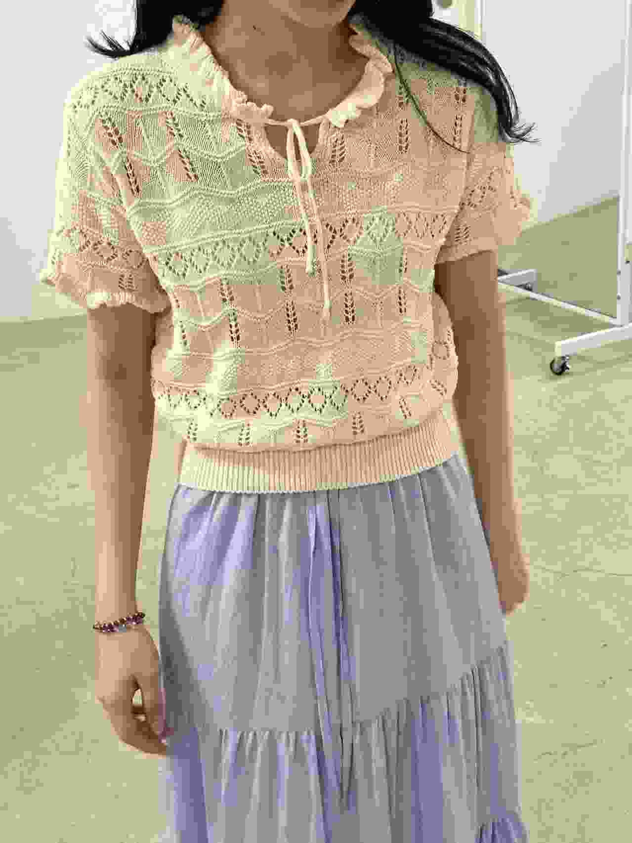 LOVINE韓國㊣直郵東大門代購女裝新品休閑人氣時尚25春夏針織衫LOVINE針織衫