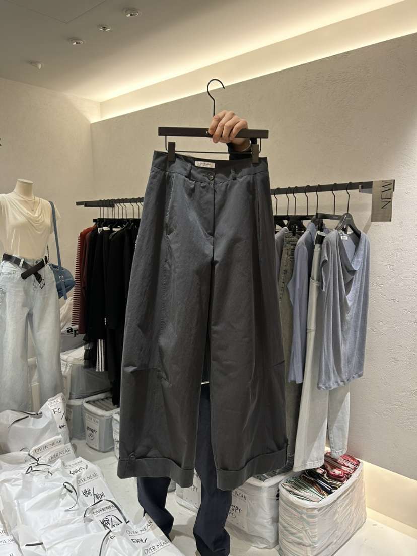 OVER NEAP韓國㊣直郵東大門代購女裝新品25春夏時尚休閑褲OVER NEAP休閑褲