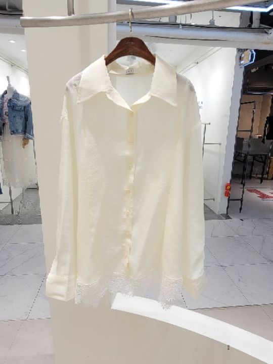 CATS韓國㊣直郵東大門代購女裝新品25春夏熱賣推薦襯衫蕾絲衫CAT.S襯衫/蕾絲衫