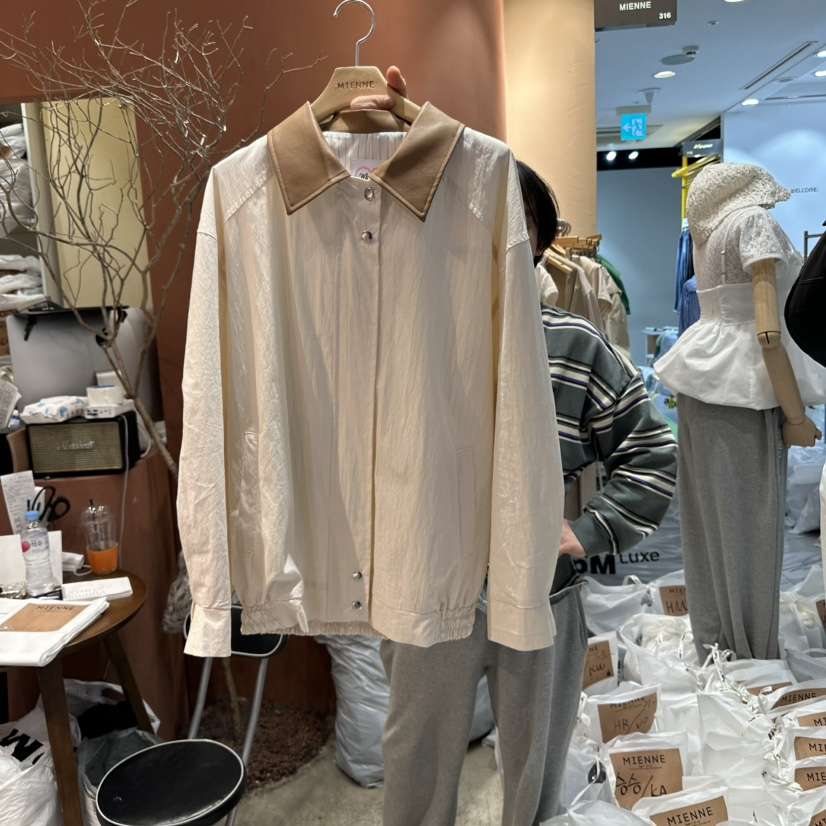 MIENNE韓國㊣直郵東大門代購女裝新品休閑推薦時尚夾克棉質MIENNE夾克