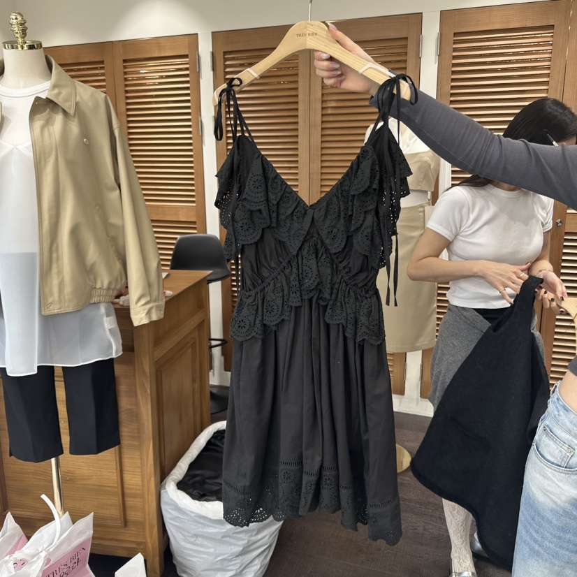TRES BIEN韓國直郵㊣女裝新品熱賣推薦時尚人氣休閑連衣裙TRES BIEN連衣裙