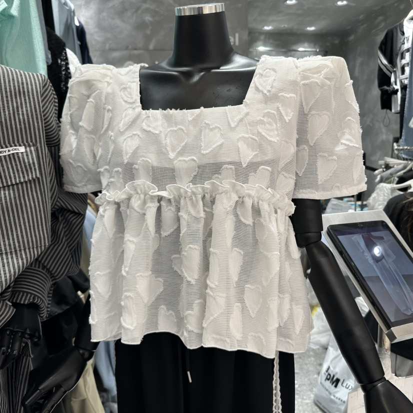 A-DEL韓國直郵㊣女裝新品時尚推薦人氣休閑熱賣襯衫蕾絲衫A-DEL襯衫/蕾絲衫