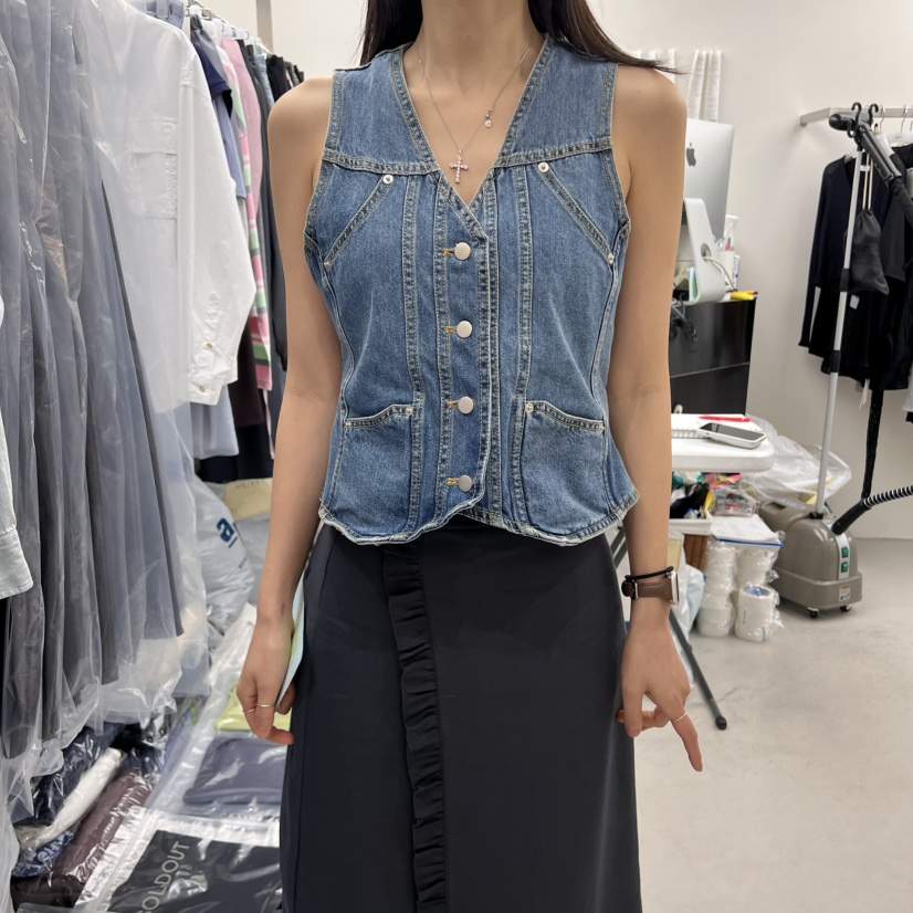 SOLD OUT直郵韓國代購㊣女裝新款休閑人氣時尚熱賣25春夏馬甲SOLD OUT馬甲