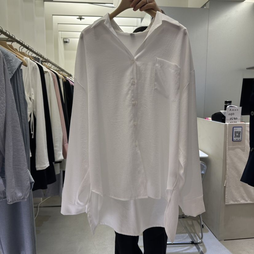AMON韓國直郵㊣東大門實拍女裝新款25春夏熱賣休閑襯衫蕾絲衫AMON襯衫/蕾絲衫