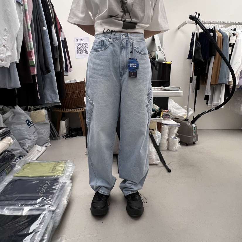 SOLD OUT直郵韓國代購㊣女裝新品熱賣休閑時尚人氣25春夏牛仔褲SOLD OUT牛仔褲