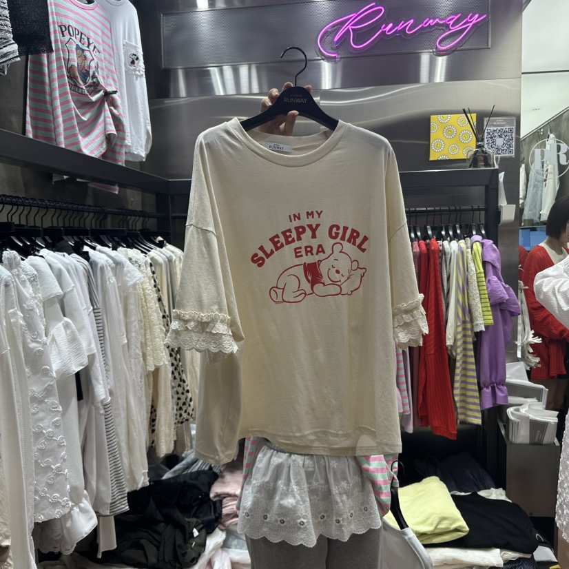 RUNWAY-런웨이韓國直郵㊣東大門實拍女裝新品人氣時尚休閑T恤RUNWAYT恤