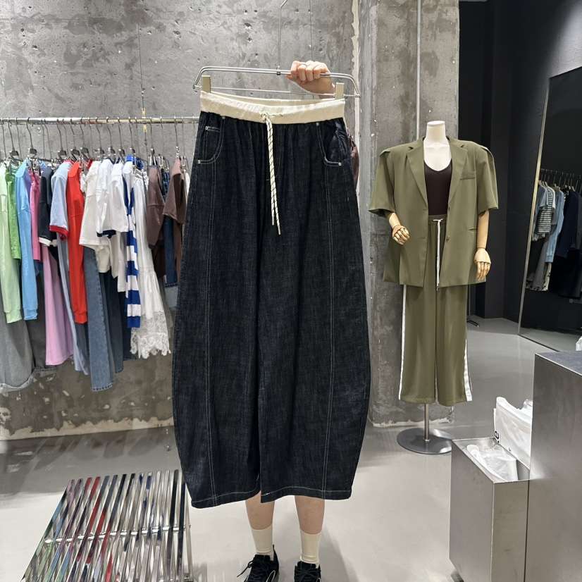 JUNI韓國直郵㊣東大門實拍女裝新品休閑人氣25春夏時尚休閑褲my juni休閑褲