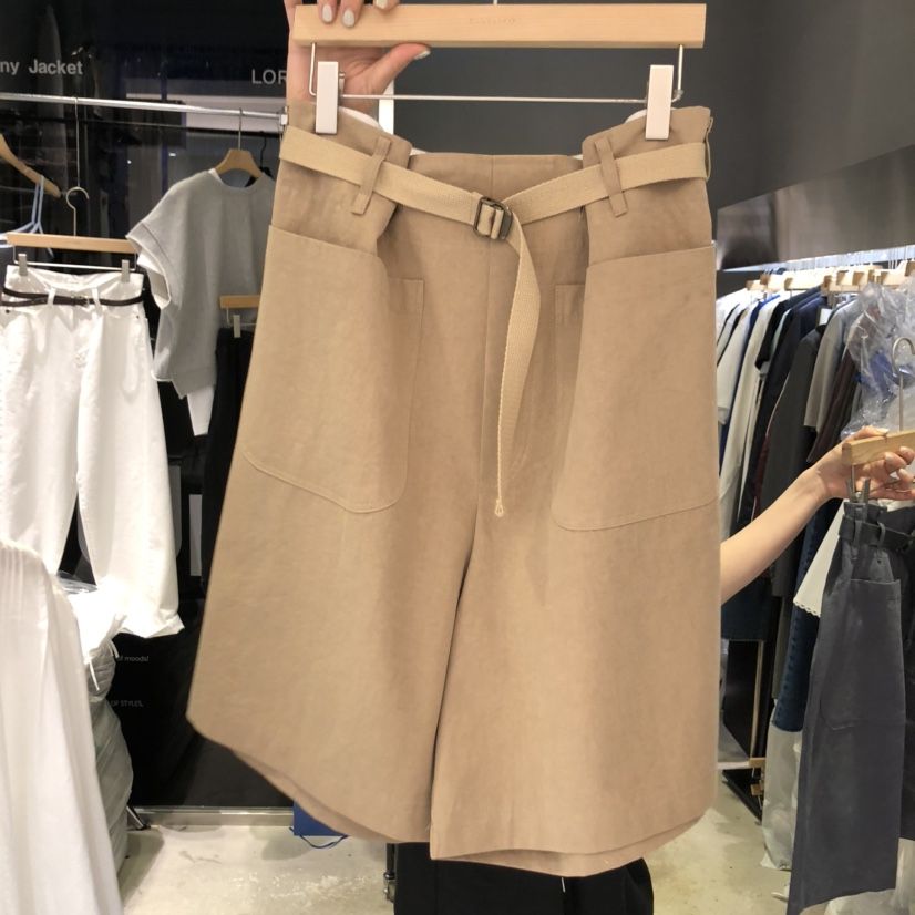 BANY ANCO韓國直郵㊣女裝新品人氣25春夏時尚短褲含腰帶口袋BANY ANCO短褲