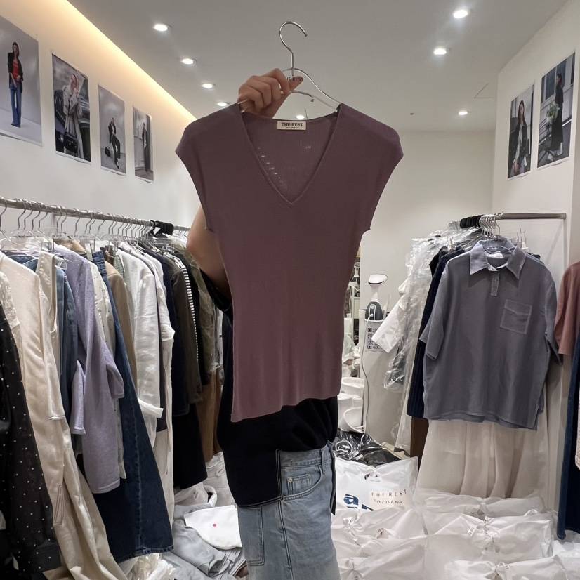 THE REST直郵韓國代購㊣女裝新品熱賣時尚推薦休閑吊帶背心THE REST/UNNOEUD吊帶/背心