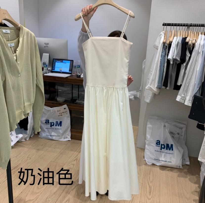 OURIN韓國㊣直郵東大門代購女裝新款25春夏推薦人氣連衣裙緊身OURIN連衣裙