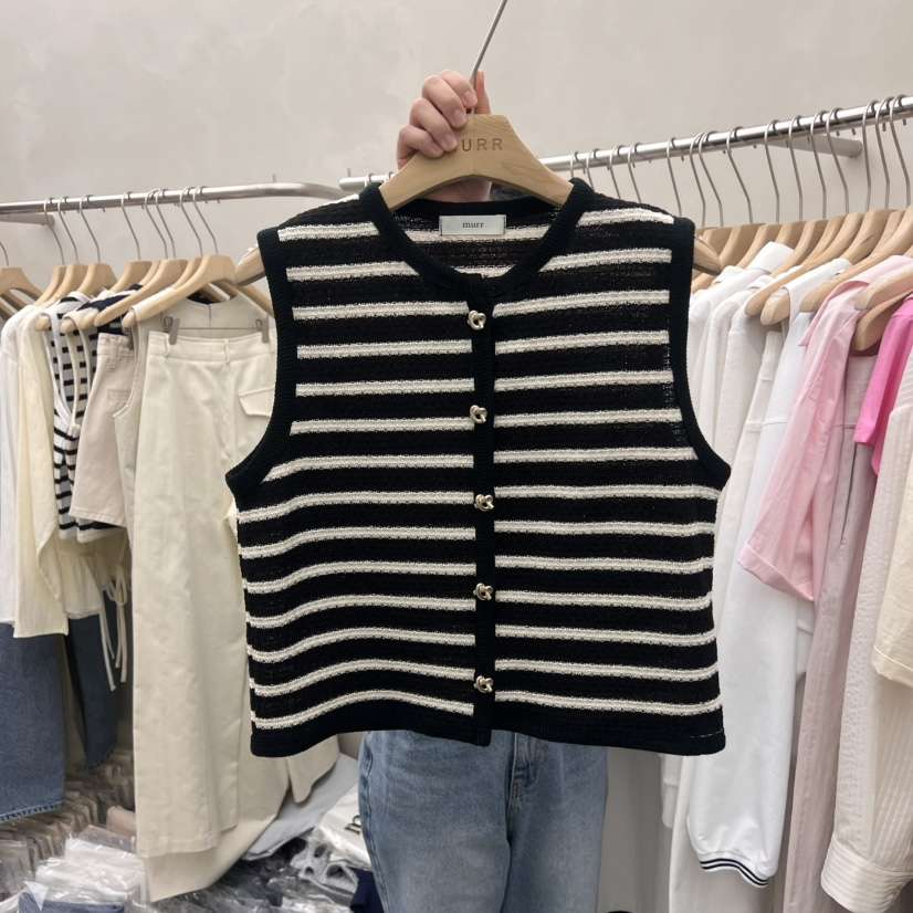MURR直郵韓國代購㊣女裝新款熱賣休閑時尚推薦人氣25春夏馬甲MURR馬甲