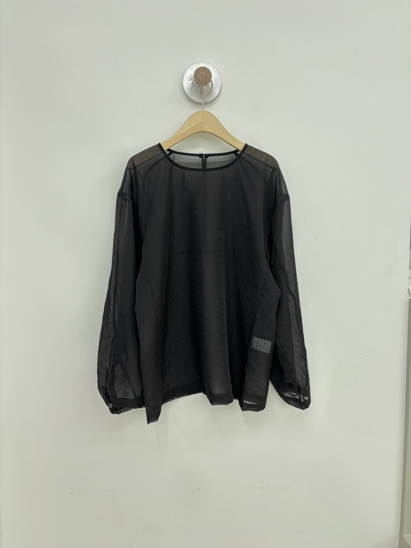 HOME GROUND直郵韓國代購㊣女裝新款25春夏襯衫蕾絲衫透明HOME GROUND襯衫/蕾絲衫