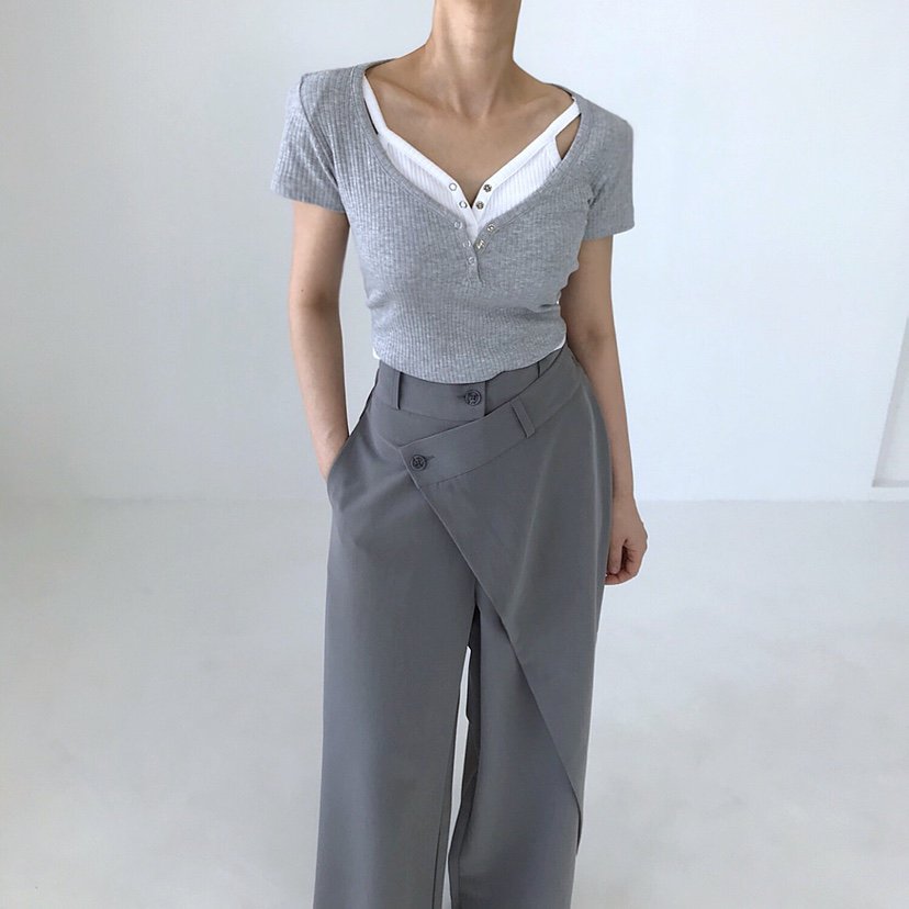 2TWO MOON韓國直郵㊣女裝新品休閑人氣25春夏推薦時尚熱賣T恤2TWO MOONT恤