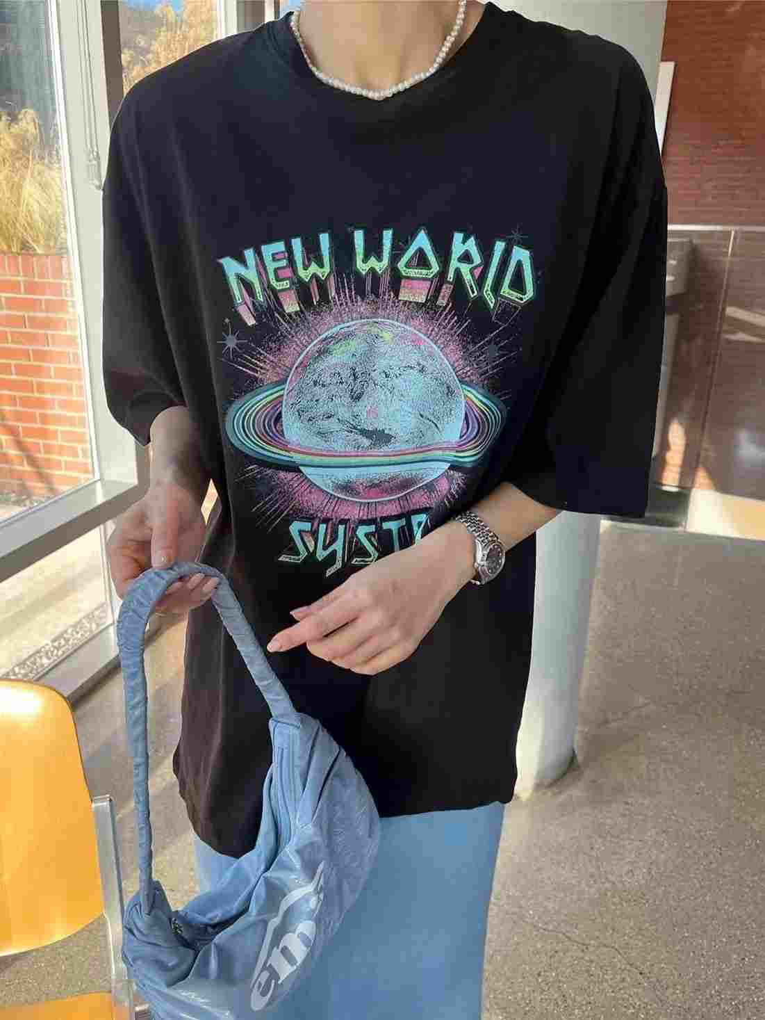 COTTONFACTORY直郵韓國代購㊣女裝新款25春夏休閑人氣推薦T恤COTTONFACTORYT恤