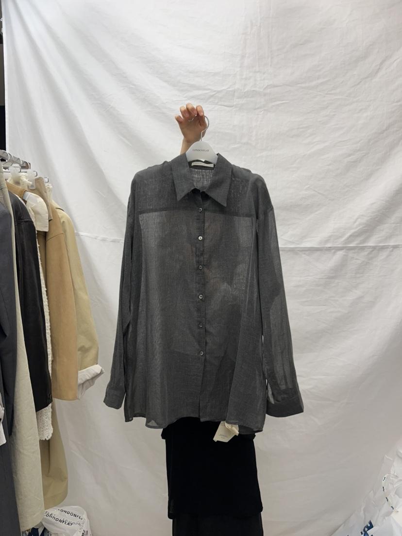 LONDON FLAT直郵韓國代購㊣女裝新品25春夏推薦襯衫蕾絲衫LONDON FLAT襯衫/蕾絲衫