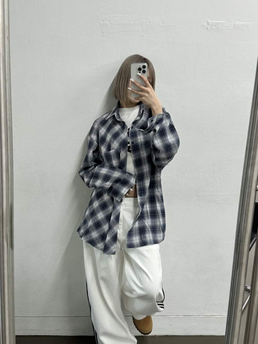 SEEOT韓國㊣直郵東大門代購女裝新品推薦人氣襯衫蕾絲衫格紋GGD襯衫/蕾絲衫