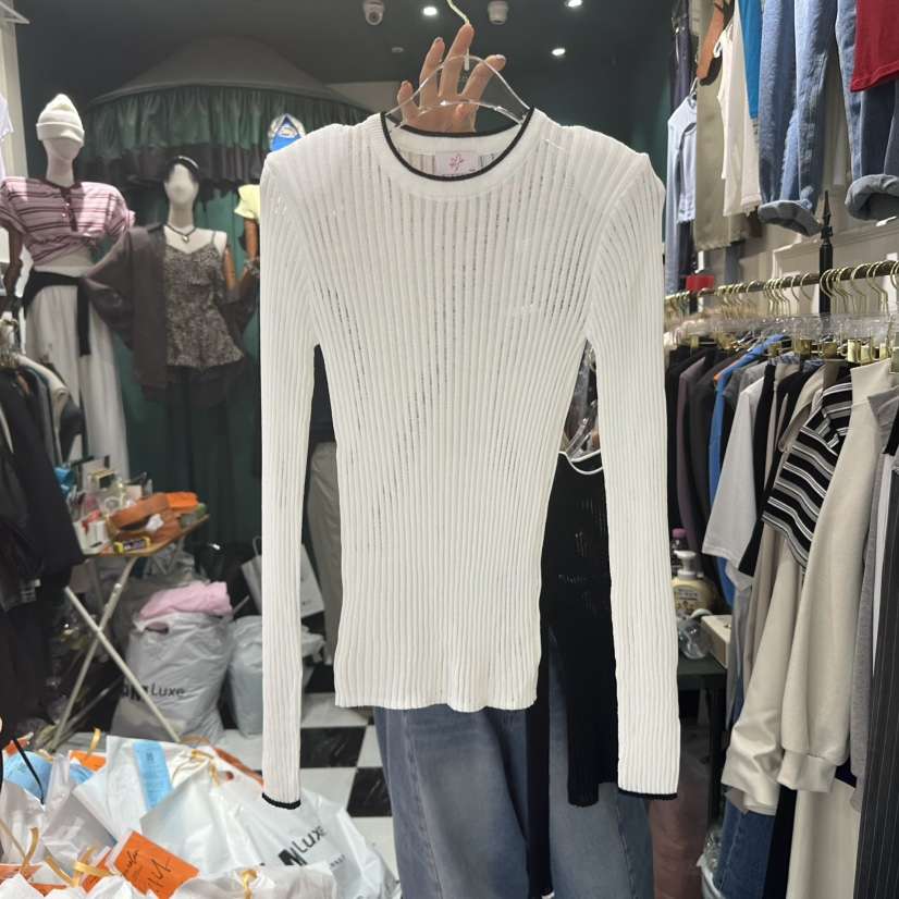 3COLOR（此品牌名稱會遭售假投訴，建議淘寶店鋪商品名稱中不要使用）韓國㊣直郵東大門代購女裝新品推薦針織衫Three color針織衫