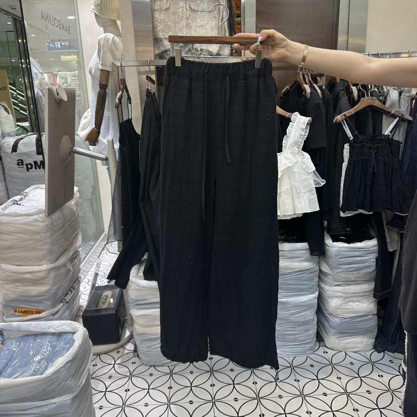 BAMBOLINA韓國直郵㊣女裝新款人氣25春夏熱賣休閑推薦休閑褲BAMBOLINA休閑褲