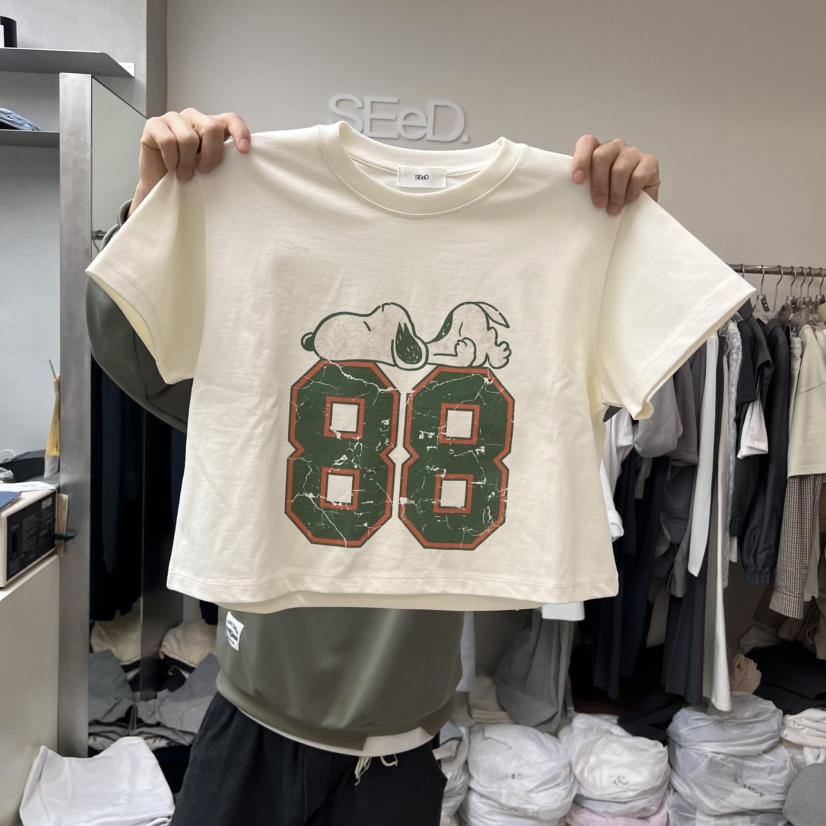 LEESEED-A韓國㊣直郵東大門代購女裝新品熱賣人氣T恤史努比SEeD/LEESEEDT恤