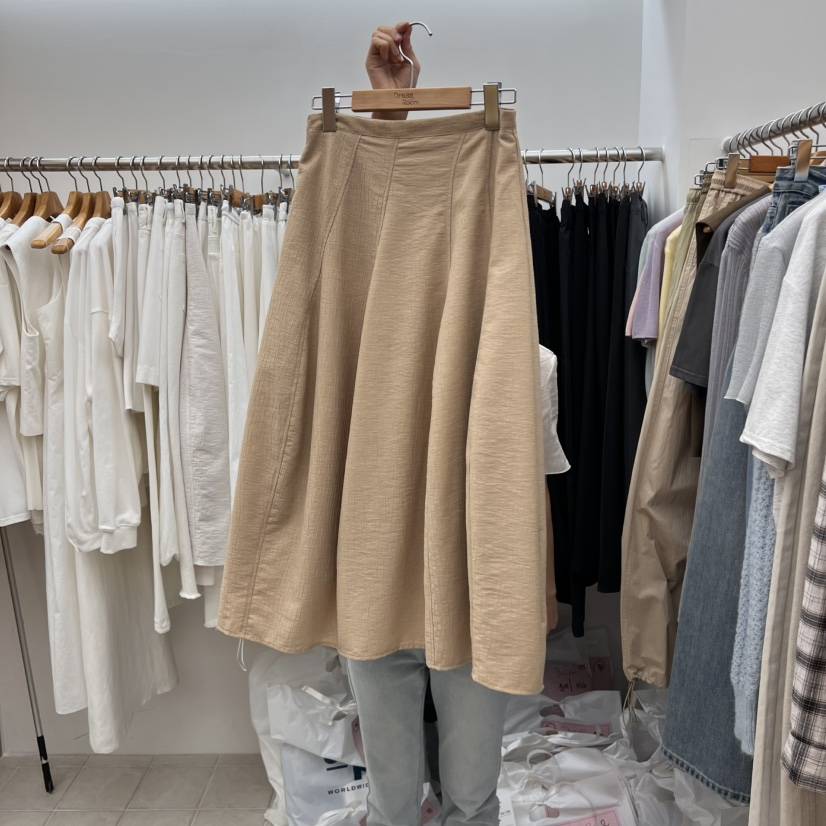 DRESS ROOM韓國㊣直郵東大門代購女裝新品熱賣半身裙中短裙喇叭DRESS ROOM半身裙/中短裙