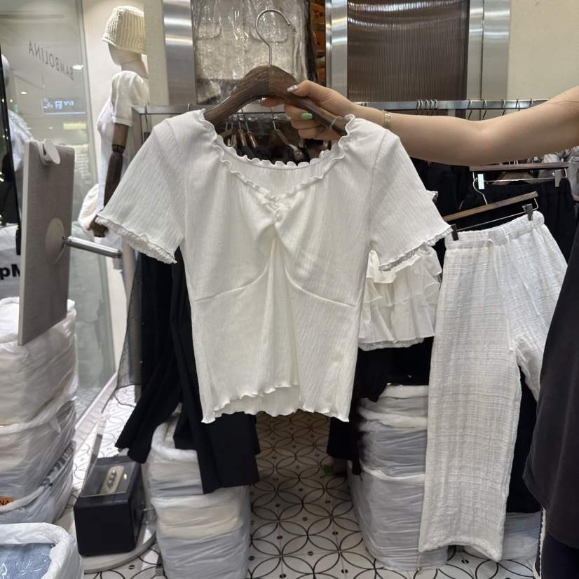 BAMBOLINA韓國直郵㊣女裝新品25春夏休閑推薦熱賣人氣時尚T恤BAMBOLINAT恤