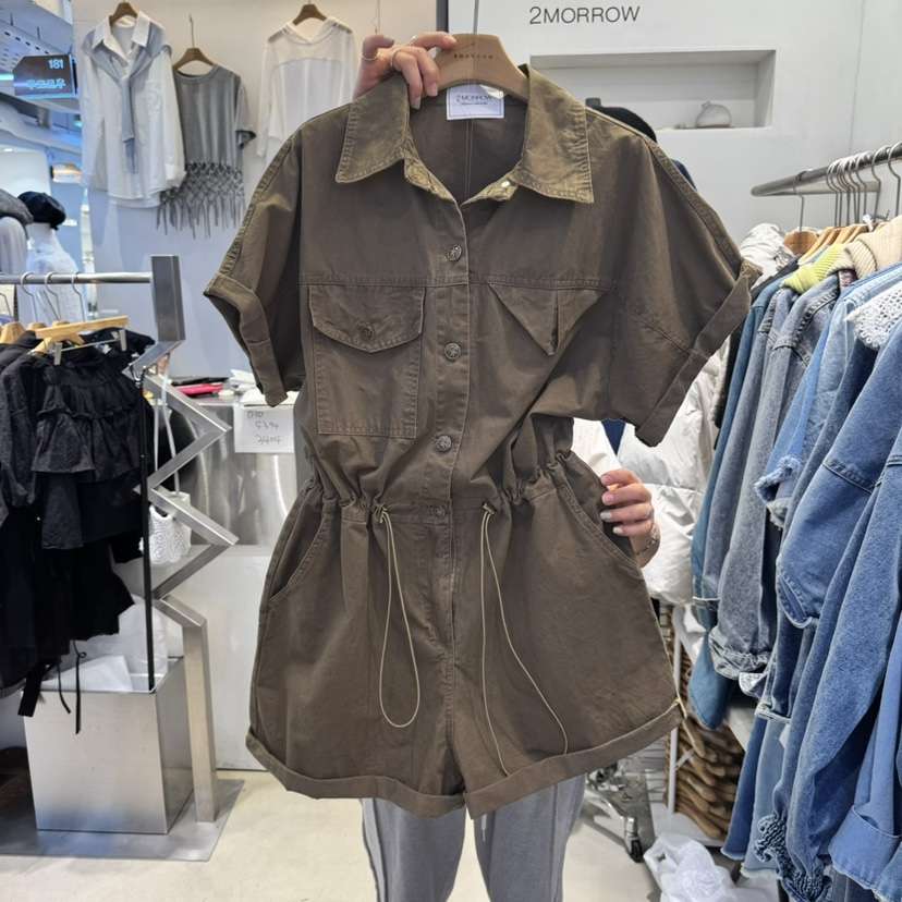 2MORROW直郵韓國代購㊣女裝新品休閑時尚25春夏熱賣人氣連體褲2MORROW連體褲