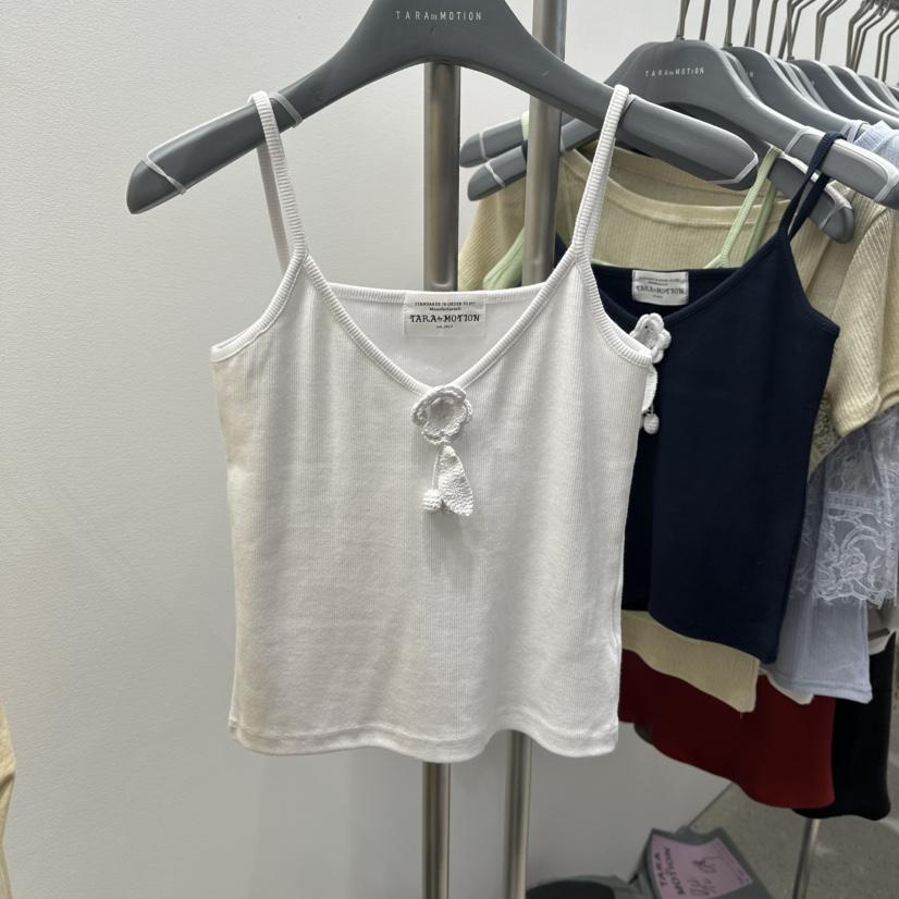 TARABY MOTION直郵韓國代購㊣女裝新款推薦時尚吊帶背心含花TARABY MOTION吊帶/背心