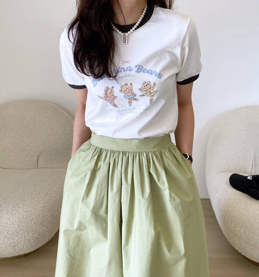 HANNA-A東大門直郵女裝新款時尚職業真品人氣25春夏熱賣T恤HANNAT恤