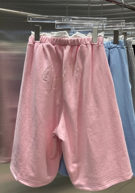 KIKI東大門實拍女士新品時尚熱賣人氣真品25春夏推薦短褲刺繡KIKI短褲