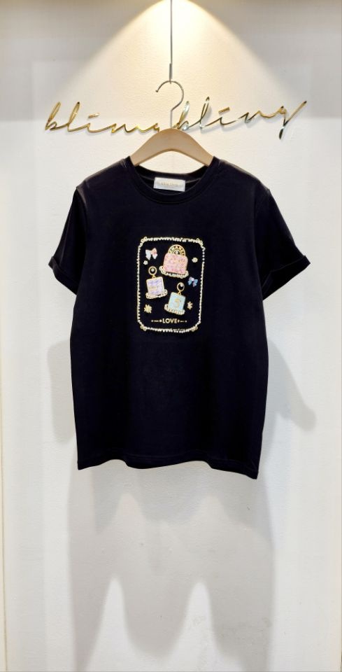 BLING BLING-S東大門實拍女士新品職業推薦時尚熱賣25春夏T恤BLING BLING-ST恤
